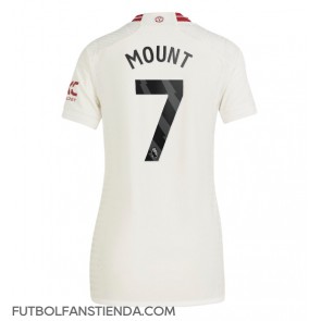 Manchester United Mason Mount #7 Tercera Equipación Mujer 2023-24 Manga Corta